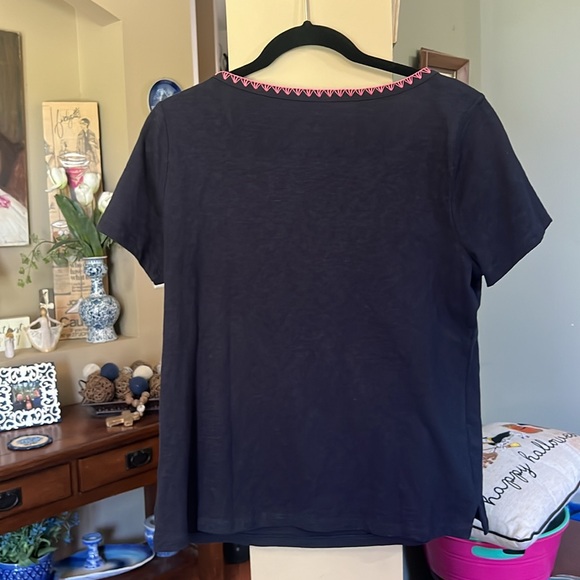 NWT TALBOTS cotton embroidered t shirt - Picture 4 of 6